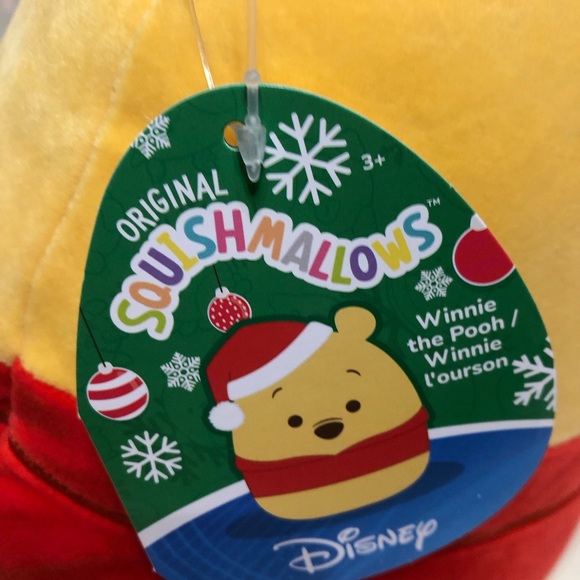 NWT 10” Winnie, the Pooh bear with Santa hat Christmas - Picture 3 of 3